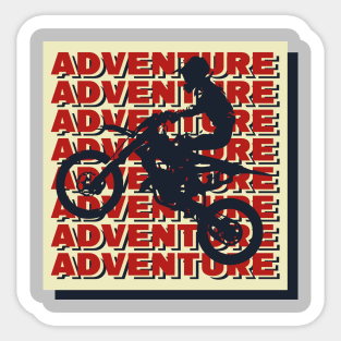 motocross adventure biker Sticker